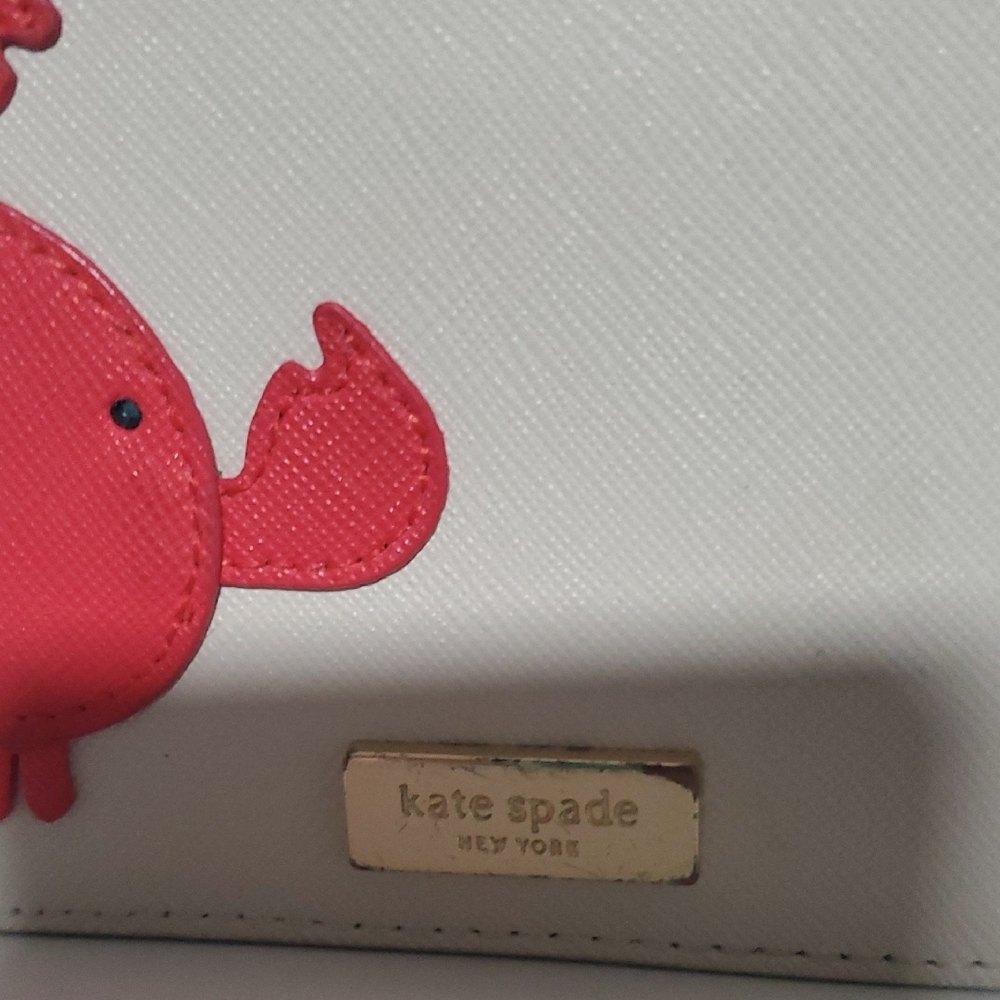 Kate Spade Cream and Red Crab Passport Holder - Picture 3 of 5